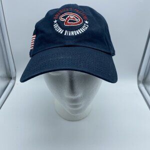 Arizona Diamondbacks Blue Baseball Hat Cap Adjustable Strap-Back MLB USA Flag